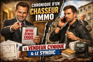 Chronique d&rsquo;un chasseur immobilier – Épisode 1 : Le chasseur, le cynique et le syndic